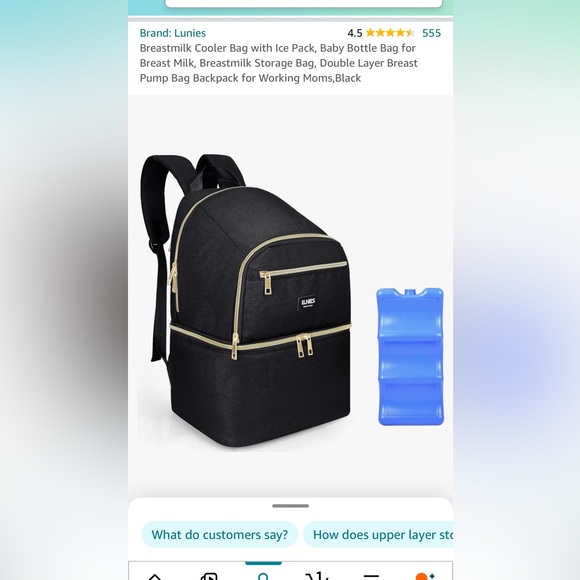 Breast Pump Bag Diaper Bag Cooler Bag - Picture 1 of 8